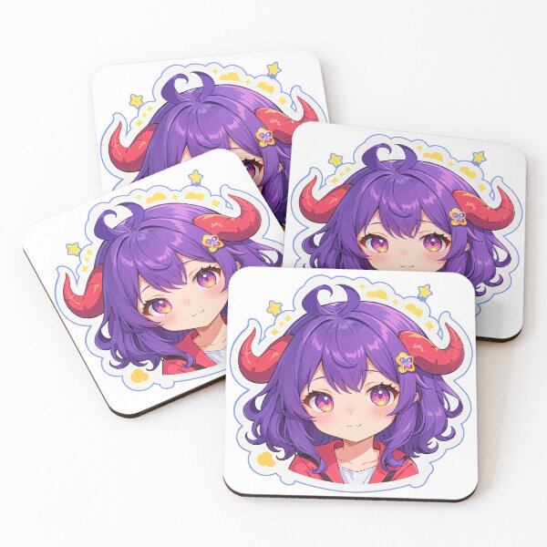 Item preview, Violet Girl Demon Star designed and sold by StickerStarSaga.