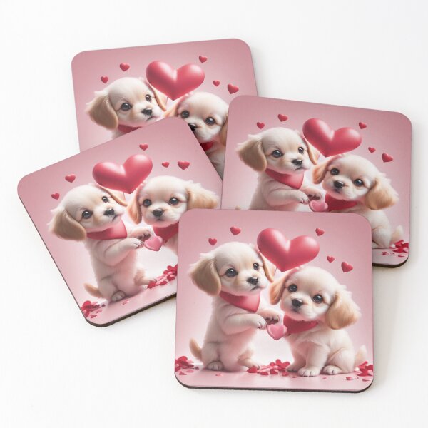 Item preview, Couple Cute Dogs In Love designed and sold by BotunPeony.