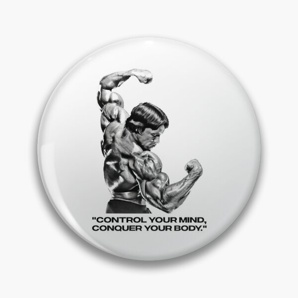 Item preview, Stoic Quote "Control your mind, conquer your body." Arnold. schwarzenegger Fan art designed and sold by HuzaifaNaveedh.