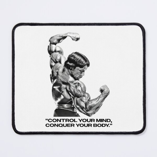 Item preview, Stoic Quote "Control your mind, conquer your body." Arnold. schwarzenegger Fan art designed and sold by HuzaifaNaveedh.