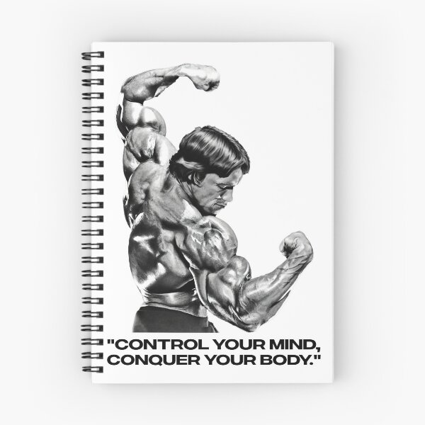 Item preview, Stoic Quote "Control your mind, conquer your body." Arnold. schwarzenegger Fan art designed and sold by HuzaifaNaveedh.