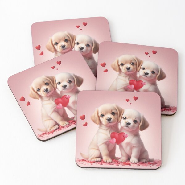 Item preview, Couple Cute Dogs In Love designed and sold by BotunPeony.