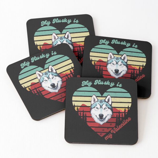 Item preview, My Husky is my Valentine Dog with Heart designed and sold by Polarctica.