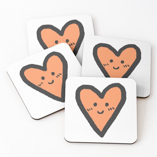 Item preview, cute orange heart designed and sold by sehrishsunrise.