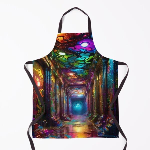 Item preview, Infinite Hallway of Color Pop Art - Sci Fi Art concept designed and sold by Delerat7.
