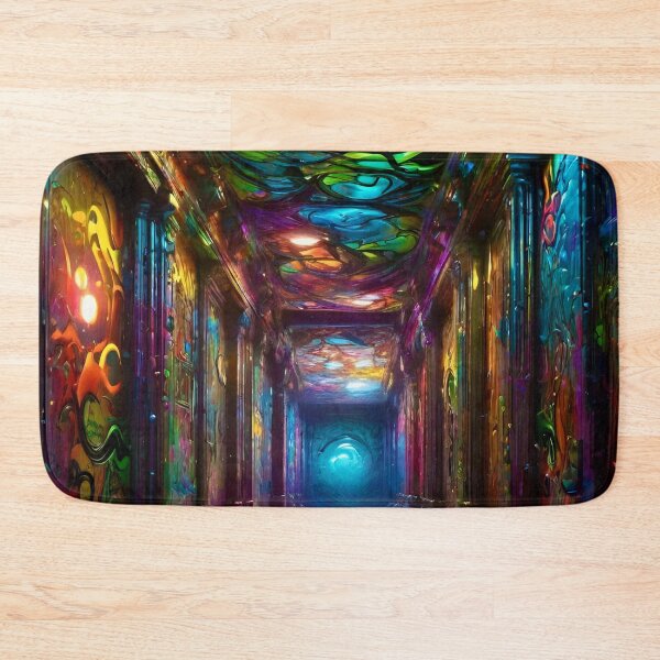 Item preview, Infinite Hallway of Color Pop Art - Sci Fi Art concept designed and sold by Delerat7.