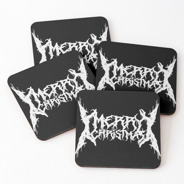 Item preview,  Metal Band Logo Merry Christmas designed and sold by MetalCasualTees.