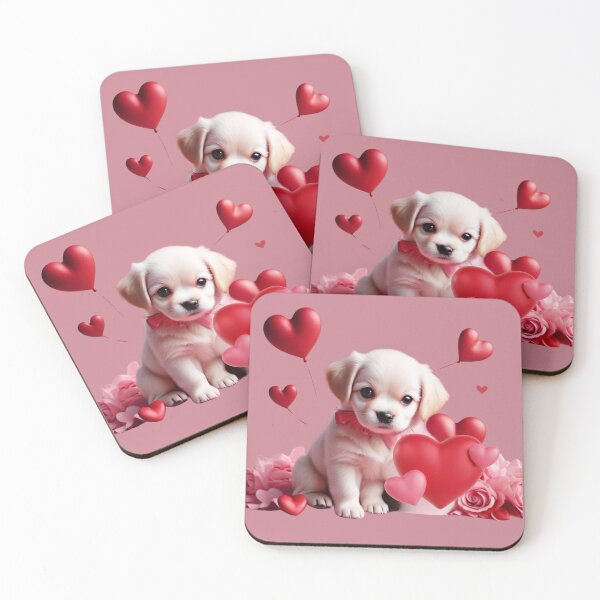 Item preview, Cute Dog With Love Heart  designed and sold by BotunPeony.