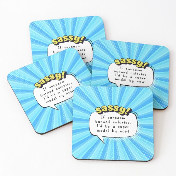 Item preview, Sassy blue apron - Sarcasm! designed and sold by GenXaf.