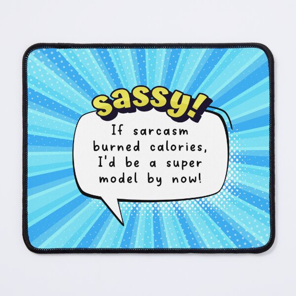 Item preview, Sassy blue apron - Sarcasm! designed and sold by GenXaf.