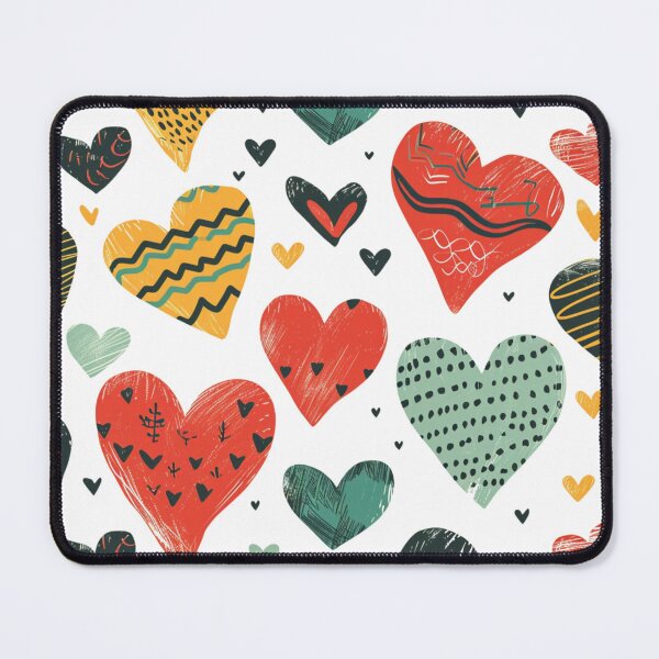 Item preview, Funky Hearts: Quirky Doodle Art designed and sold by ColorfulVanilla.