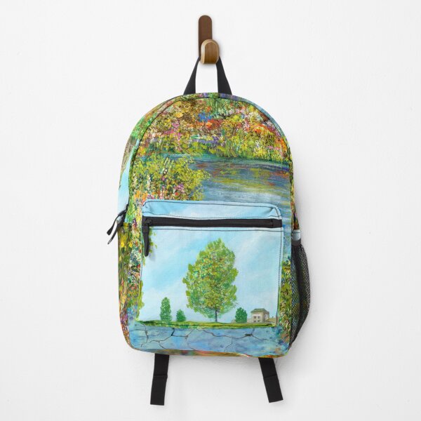 Item preview, Logarithm of colors - a colorful park with a castle tower designed and sold by art paintings.