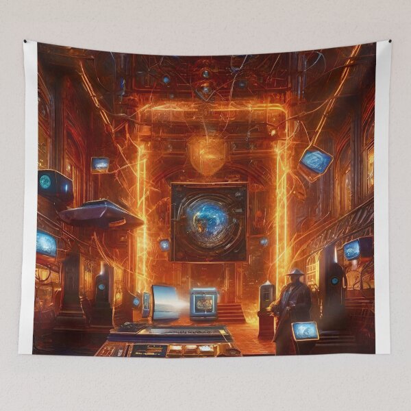 Item preview, Hackers Paradise - Surreal Sci Fi Art concept designed and sold by Delerat7.