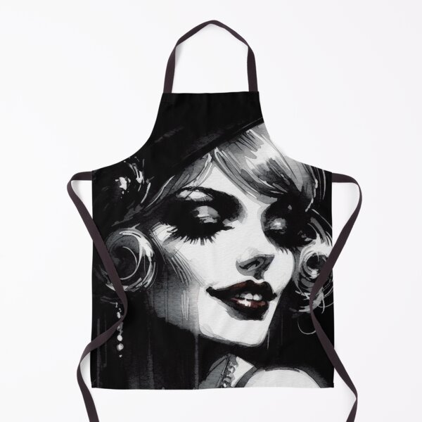 Item preview, Noir Vintage Femme Fatale's Enigmatic Smile designed and sold by RESToRAPTOR.