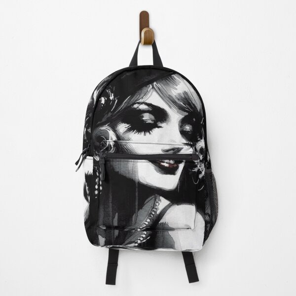 Item preview, Noir Vintage Femme Fatale's Enigmatic Smile designed and sold by RESToRAPTOR.
