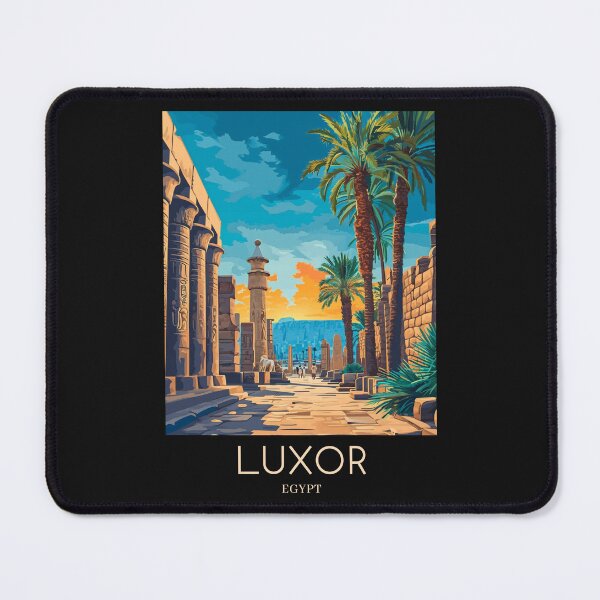 Item preview, A Pop Art Travel Print of Luxor - Egypt  designed and sold by StudioRedKoala.