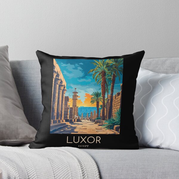 Item preview, A Pop Art Travel Print of Luxor - Egypt  designed and sold by StudioRedKoala.
