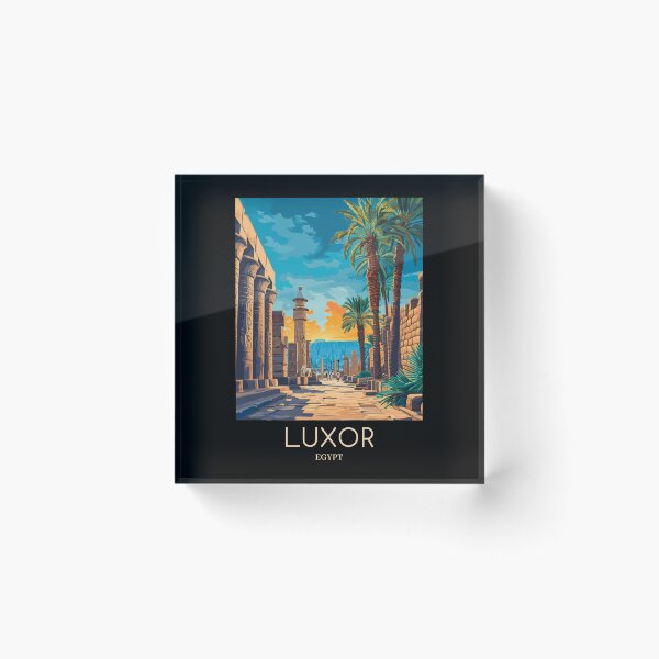 Item preview, A Pop Art Travel Print of Luxor - Egypt  designed and sold by StudioRedKoala.