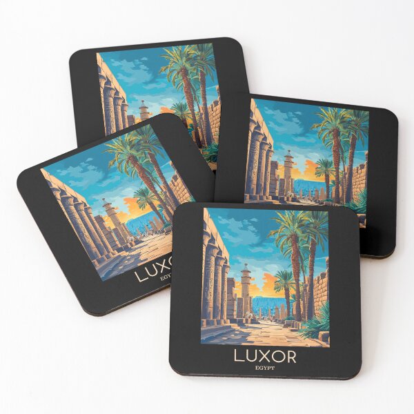 Item preview, A Pop Art Travel Print of Luxor - Egypt  designed and sold by StudioRedKoala.