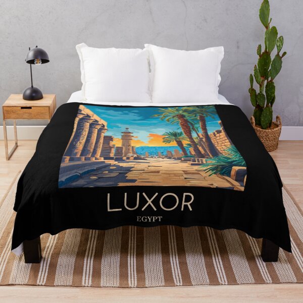Item preview, A Pop Art Travel Print of Luxor - Egypt  designed and sold by StudioRedKoala.