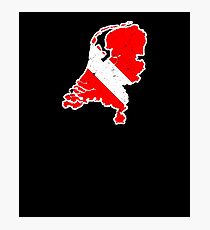 Netherlands Scuba Dive Shirt Rescue Diver Flag Shirt Photographic Print