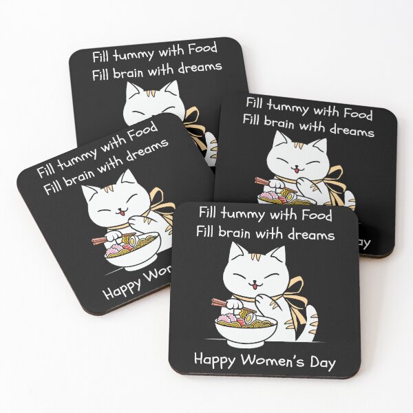 Item preview, Fill tummy with food, fill brain with dreams. Happy Women’s Day designed and sold by ButterflyDsgns6.