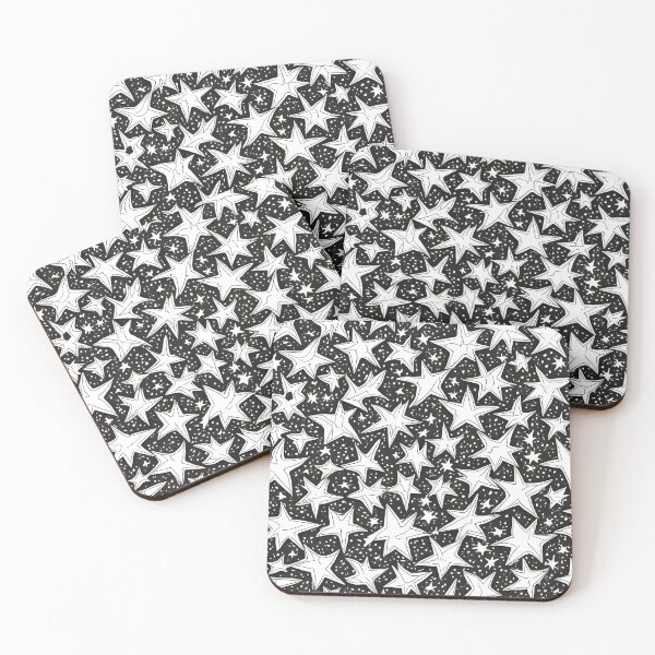 Item preview, Starry sky black and white designed and sold by Klickkunstwerke.