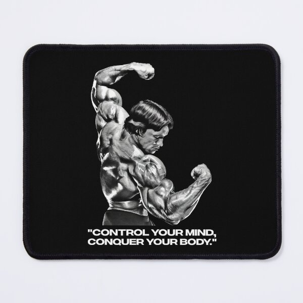 Item preview, Stoic Quote "Control your mind, conquer your body." Arnold. schwarzenegger Fan art designed and sold by HuzaifaNaveedh.