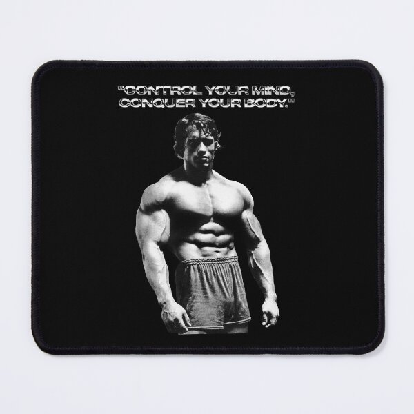 Item preview, Stoic Quote "Control your mind, conquer your body." Arnold. schwarzenegger Fan art designed and sold by HuzaifaNaveedh.