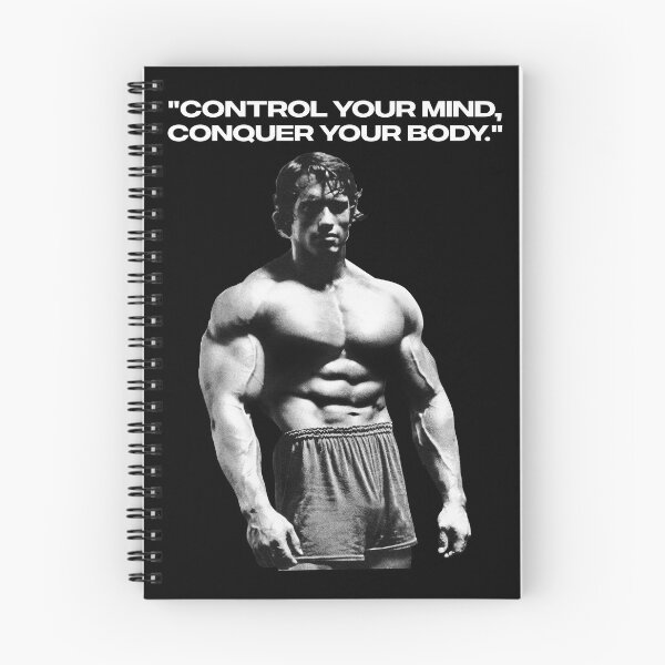 Item preview, Stoic Quote "Control your mind, conquer your body." Arnold. schwarzenegger Fan art designed and sold by HuzaifaNaveedh.