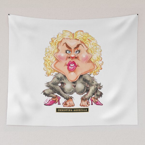 Item preview, Christina Agorilla - Another Great Illustration from Paul Cemmick's POPSTAR MUTATIONS by DAVID RICHARDSON designed and sold by TIGERDAVER.