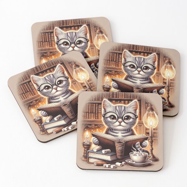 Item preview, Scholarly Whiskers: The Literary Kitten designed and sold by Nathan Engquist.