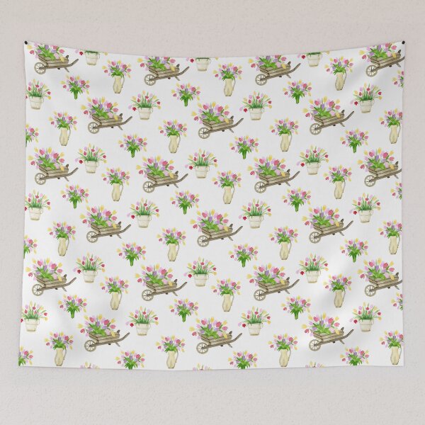 Item preview, Watercolor tulips designed and sold by tapilipa.
