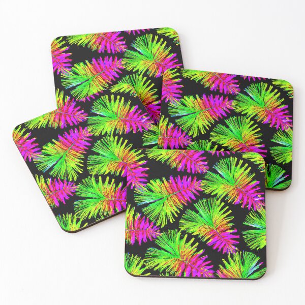 Item preview, Elegant Leaf Pattern Neon Vibes designed and sold by Health And Fitness Posts e-Store.