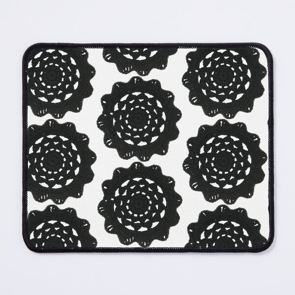 Item preview, Black lace crochet flower designed and sold by Phoebew03.