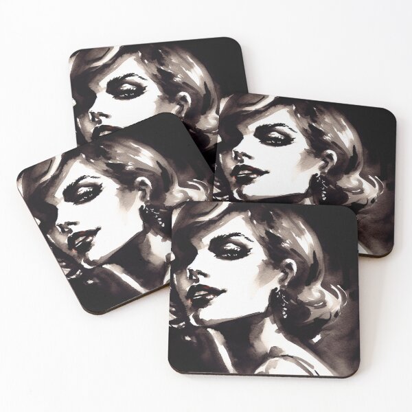 Item preview, Noir Vintage Femme Fatale's Smile designed and sold by RESToRAPTOR.