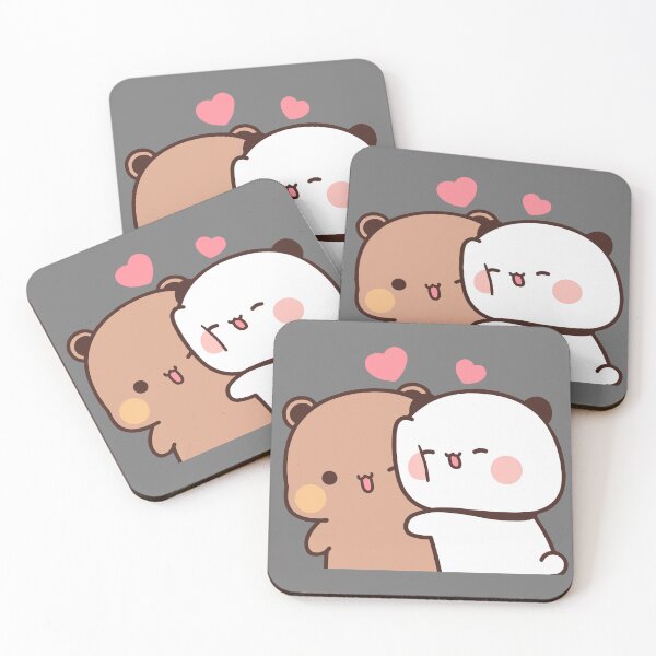 Item preview, Love Hug from BuBu Panda to DuDu Bear❤️ designed and sold by Pandety.