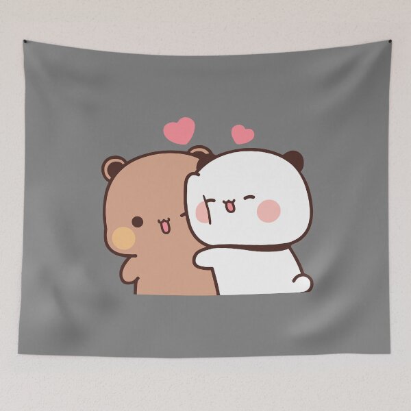 Item preview, Love Hug from BuBu Panda to DuDu Bear❤️ designed and sold by Pandety.
