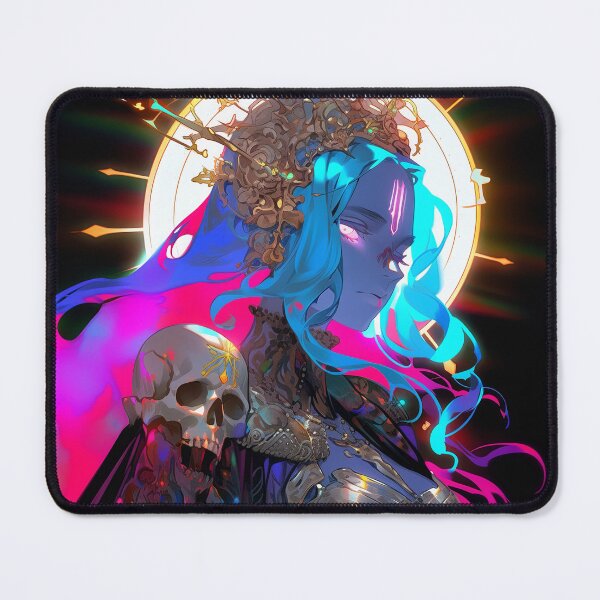 Item preview, Neon Fantasy Cyber Queen Anime Girl designed and sold by bubblegoth.