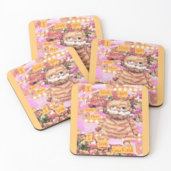 Item preview, I love you more than I love garfield - cursed garfield plush designed and sold by OnBambisMind.