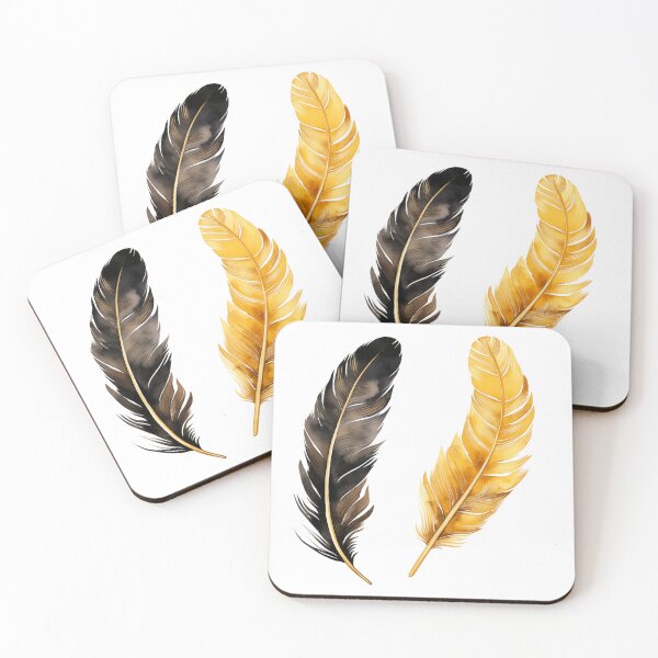 Item preview, Black and Gold Feathers 1 designed and sold by Cre8tivEndeav4s.