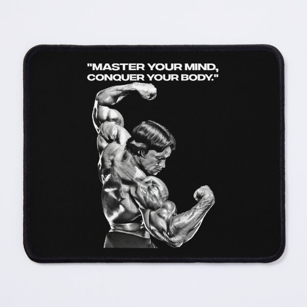 Item preview, Stoic Quote "Master your mind, conquer your body." Arnold. schwarzenegger Fan art designed and sold by HuzaifaNaveedh.