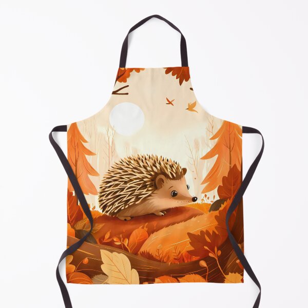 Item preview, Hedgehog in the forest. Warm colors palette. designed and sold by twisted-dot.