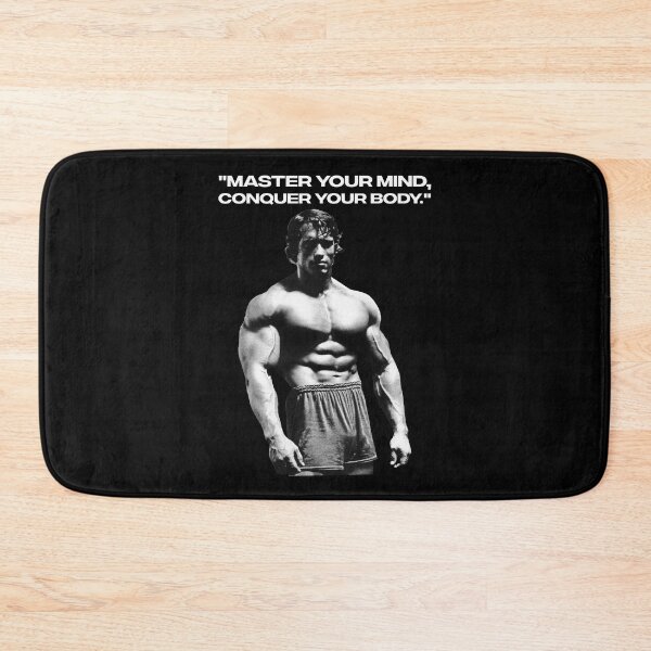 Item preview, Stoic Quote "Master your mind, conquer your body." Arnold. schwarzenegger Fan art designed and sold by HuzaifaNaveedh.