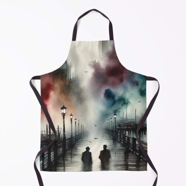 Item preview, Noir Vintage Foggy Wharf Encounter designed and sold by RESToRAPTOR.