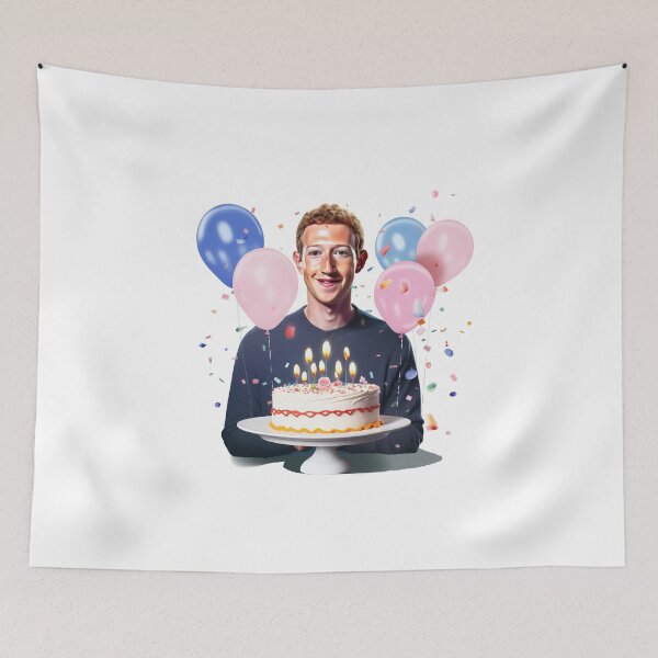 Item preview, Mark Zuckerberg Happy Birthday designed and sold by spiritedmuse.