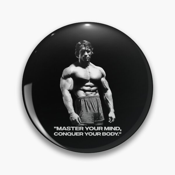 Item preview, Stoic Quote "Master your mind, conquer your body." Arnold. schwarzenegger Fan art designed and sold by HuzaifaNaveedh.