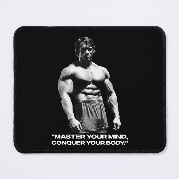 Item preview, Stoic Quote "Master your mind, conquer your body." Arnold. schwarzenegger Fan art designed and sold by HuzaifaNaveedh.