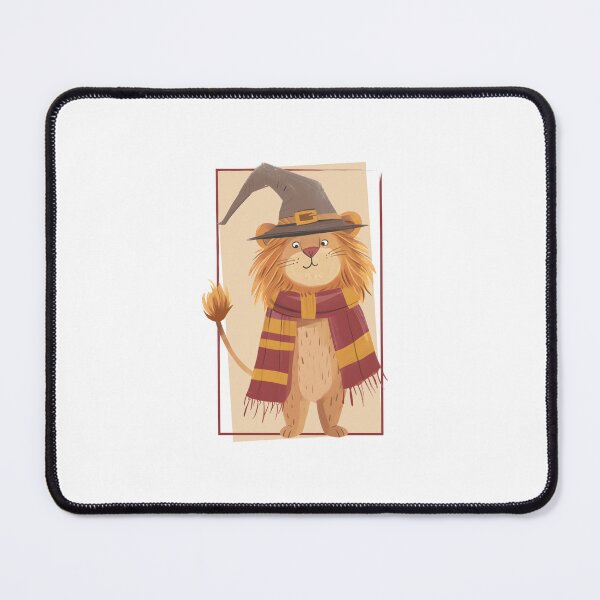 Item preview, Whimsical Wizard Lion with a Scarf - Fantasy designed and sold by Fenay Designs.
