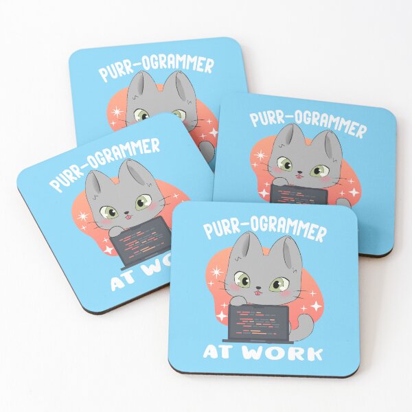 Item preview, Purr-ogrammer at work designed and sold by samah82.